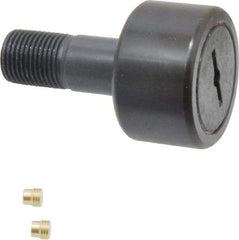 Accurate Bushing - 1-1/2" Roller Diam x 7/8" Width, 5/8" Stud Diam x 1-1/2" Length, Stud Cam Follower - Steel, 3/4" Thread Length, 5/8-18 Thread, 2-3/8" OAL, 5,560 Lb Dynamic Cap, 5,730 Lb Static Cap - Strong Tooling