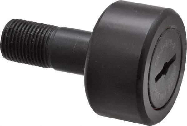 Accurate Bushing - 1-5/8" Roller Diam x 7/8" Width, 5/8" Stud Diam x 1-1/2" Length, Stud Cam Follower - Steel, 3/4" Thread Length, 5/8-18 Thread, 2-3/8" OAL, 5,560 Lb Dynamic Cap, 5,730 Lb Static Cap - Strong Tooling