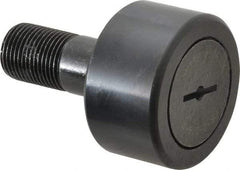 Accurate Bushing - 2-1/4" Roller Diam x 1-1/4" Width, 7/8" Stud Diam x 2" Length, Stud Cam Follower - Steel, 1" Thread Length, 7/8-14 Thread, 3-1/4" OAL, 10,370 Lb Dynamic Cap, 10,700 Lb Static Cap - Strong Tooling