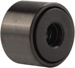 Accurate Bushing - 5/8" Bore, 2" Roller Diam x 1-1/4" Roller Width, Stainless Steel Yoke Cam Follower - 5,660 Lb Dynamic Load Capacity, 1-5/16" Overall Width - Strong Tooling