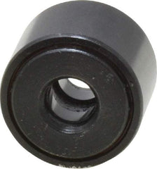 Accurate Bushing - 1/4" Bore, 3/4" Roller Diam x 1/2" Roller Width, Steel Yoke Cam Follower - 2,140 Lb Dynamic Load Capacity, 9/16" Overall Width - Strong Tooling