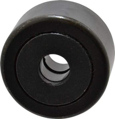 Accurate Bushing - 5/8" Bore, 2-1/4" Roller Diam x 1-1/4" Roller Width, Steel Yoke Cam Follower - 10,370 Lb Dynamic Load Capacity, 1-5/16" Overall Width - Strong Tooling