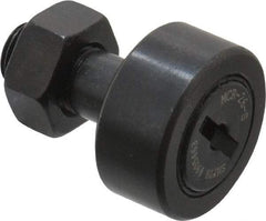 Accurate Bushing - 26mm Roller Diam x 12mm Width, 10mm Stud Diam x 23mm Length, Sealed Stud Cam Follower - Steel, 12mm Thread Length, M10x1 Thread, 36mm OAL, 5,700 N Dynamic Cap, 6,500 N Static Cap - Strong Tooling