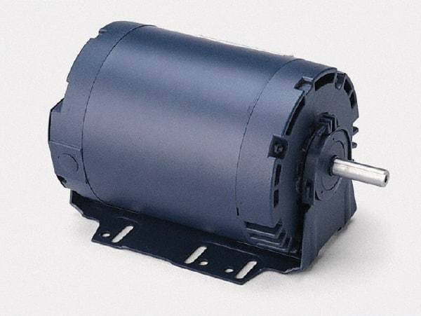 Leeson - 2 Max hp, 3,450 Max RPM, Electric AC DC Motor - 208-230/460 V Input, Three Phase, F56H Frame, Resilient Base Mount - Strong Tooling