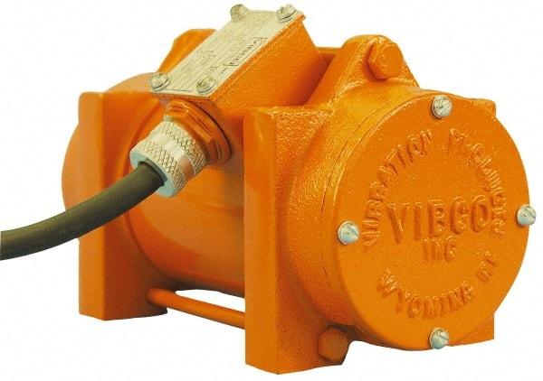 Vibco - 3 Phase, 0.2 Amp, 230 Volt, 8-3/16" Long, Electric Vibrators - 75 to 150 Lbs. Force, 63 Decibels - Strong Tooling