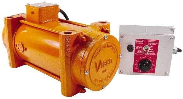 Vibco - 1 Phase, 3.5 Amp, 115 Volt, 13-3/16" Long, Electric Vibrators - 0 to 500 Lbs. Force, 70 Decibels - Strong Tooling