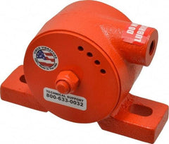 Vibco - ,500 Lb. Force, 10-1/2 Cubic Feet per Minute, 7,200 RPM, 70 Decibel, Pneumatic Vibrator - 5-3/8" Long x 1-1/2" Wide x 3-1/2" High, 1/4 Port Inlet - Strong Tooling