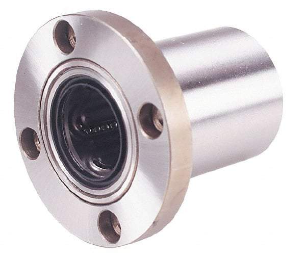 Value Collection - 5/8" ID, Round Flanged Double Linear Bearing - 1-1/8" OD - Strong Tooling