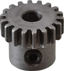 Boston Gear - 32 Pitch, 9/16" Pitch Diam, 18 Tooth Spur Gear - 0.188" Face Width, 3/16" Bore Diam, 0.45" Hub Diam, 14.5° Pressure Angle, Steel - Strong Tooling