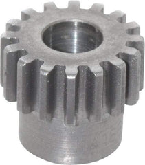 Boston Gear - 20 Pitch, 0.8" Pitch Diam, 16 Tooth Spur Gear - 3/8" Face Width, 3/8" Bore Diam, 0.66" Hub Diam, 14.5° Pressure Angle, Steel - Strong Tooling