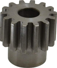 Boston Gear - 12 Pitch, 1.167" Pitch Diam, 14 Tooth Spur Gear - 3/4" Face Width, 1/2" Bore Diam, 0.92" Hub Diam, 14.5° Pressure Angle, Steel - Strong Tooling