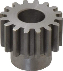 Boston Gear - 12 Pitch, 1.333" Pitch Diam, 16 Tooth Spur Gear - 3/4" Face Width, 5/8" Bore Diam, 0.99" Hub Diam, 14.5° Pressure Angle, Steel - Strong Tooling