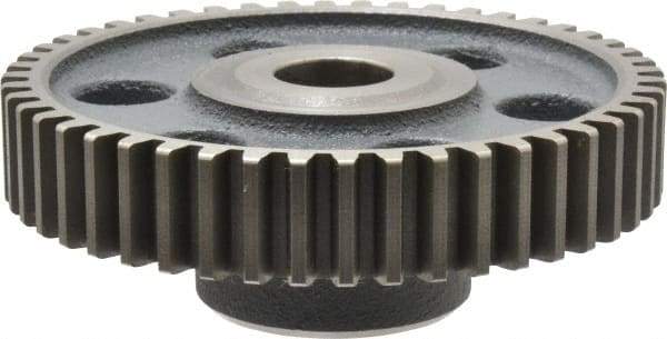 Boston Gear - 12 Pitch, 4" Pitch Diam, 48 Tooth Spur Gear - 3/4" Face Width, 3/4" Bore Diam, 1-3/4" Hub Diam, 14.5° Pressure Angle, Steel - Strong Tooling