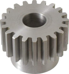 Boston Gear - 10 Pitch, 2" Pitch Diam, 20 Tooth Spur Gear - 1" Face Width, 3/4" Bore Diam, 1.62" Hub Diam, 14.5° Pressure Angle, Steel - Strong Tooling