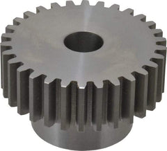 Boston Gear - 10 Pitch, 3" Pitch Diam, 30 Tooth Spur Gear - 1" Face Width, 3/4" Bore Diam, 2.02" Hub Diam, 14.5° Pressure Angle, Steel - Strong Tooling