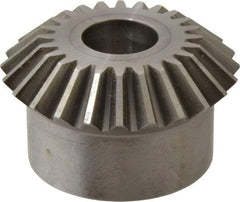 Boston Gear - 8 Pitch, 3" Pitch Diam, 24 Tooth Miter Gear - 0.68" Face Width, 1" Bore Diam, 2-1/2" Hub Diam, 20° Pressure Angle, Steel - Strong Tooling