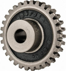 Boston Gear - 12 Pitch, 2-1/2" Pitch Diam, 30 Tooth Worm Gear - 1/2" Bore Diam, 14.5° Pressure Angle, Cast Iron - Strong Tooling