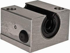 Thomson Industries - 12mm Inside Diam, 750 Lbs. Dynamic Capacity, Open Single Pillow Block Linear Bearing - 28mm Overall Height x 43" Overall Width, 23mm Btw Mount Hole Centers - Strong Tooling