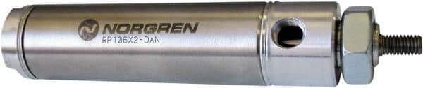 Norgren - 5" Stroke x 1-1/4" Bore Double Acting Air Cylinder - 1/8 Port, 7/16-20 Rod Thread - Strong Tooling