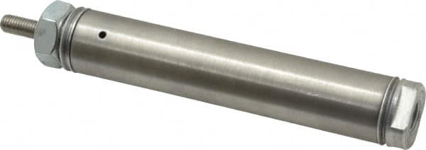 Norgren - 2" Stroke x 3/4" Bore Single Acting Air Cylinder - 1/8 Port, 1/4-28 Rod Thread - Strong Tooling