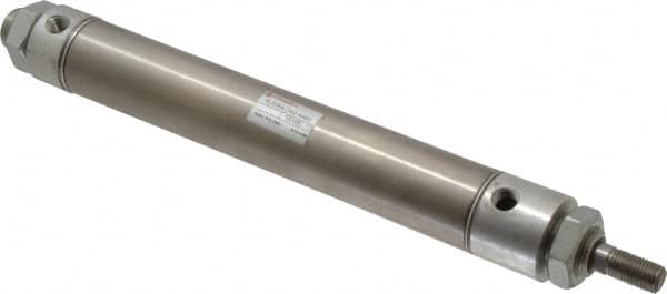 Norgren - 6" Stroke x 1-1/4" Bore Double Acting Air Cylinder - 1/8 Port, 7/16-20 Rod Thread - Strong Tooling