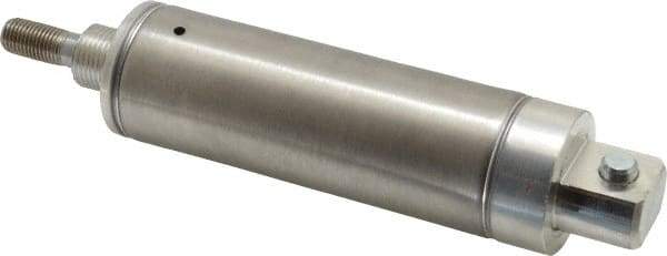 Norgren - 2" Stroke x 1-1/2" Bore Single Acting Air Cylinder - 1/8 Port, 7/16-20 Rod Thread - Strong Tooling