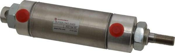 Norgren - 2" Stroke x 1-1/2" Bore Double Acting Air Cylinder - 1/8 Port, 7/16-20 Rod Thread - Strong Tooling