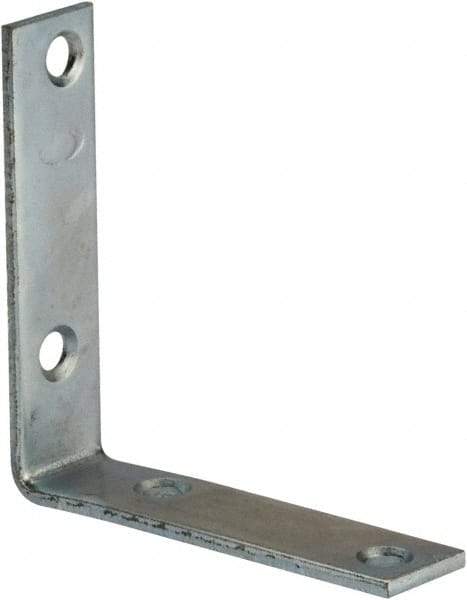 Value Collection - 3" Long x 3/4" Wide, Steel, Corner Brace - Zinc Plated - Strong Tooling