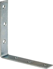 Value Collection - 5" Long x 1" Wide, Steel, Corner Brace - Zinc Plated - Strong Tooling