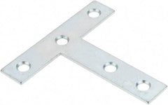 Value Collection - 3" Long x 3" Wide, Steel, Tee Plates, Brace - Zinc Plated - Strong Tooling