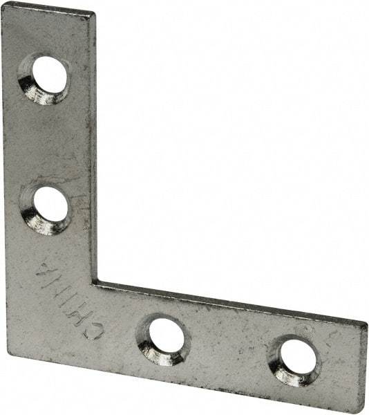 Value Collection - 1-1/2" Long x 1/2" Wide, Steel, Corner Brace - Zinc Plated - Strong Tooling