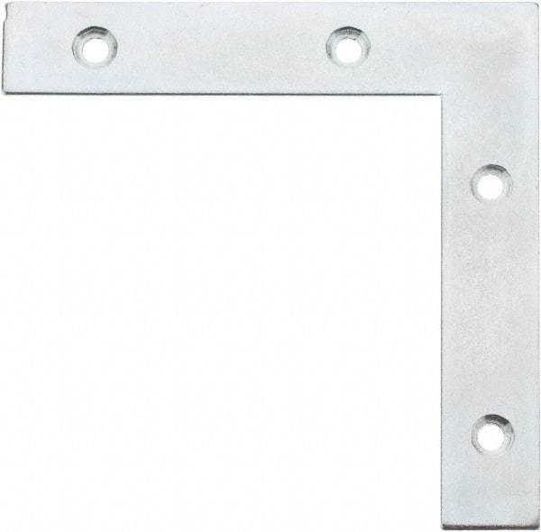 Value Collection - 5" Long x 0.870" Wide, Steel, Corner Brace - Zinc Plated - Strong Tooling