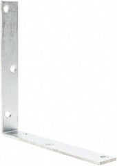 Value Collection - 8" Long x 1-1/4" Wide, Steel, Corner Brace - Zinc Plated - Strong Tooling