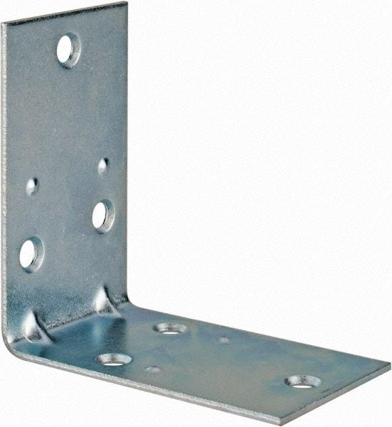 Value Collection - 2-1/2" Long x 2-1/2" Wide, Steel, Corner Brace - Zinc Plated - Strong Tooling