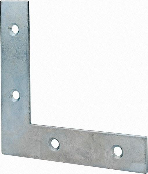 Value Collection - 4" Long x 0.870" Wide, Steel, Corner Brace - Zinc Plated - Strong Tooling