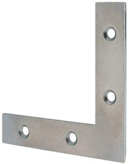 Value Collection - 3" Long x 0.620" Wide, Steel, Corner Brace - Zinc Plated - Strong Tooling