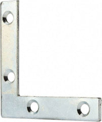 Value Collection - 2" Long x 0.370" Wide, Steel, Corner Brace - Zinc Plated - Strong Tooling