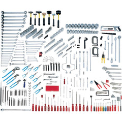 Wright Tool & Forge - Combination Hand Tool Sets; Tool Type: Mega Master Set ; Number of Pieces: 425.000 ; Drive Size (Inch): 1/4, 3/8, 1/2, 3/4 ; Number of Points: 6, 8, 12 ; Measurement Type: Inch ; Socket Depth: Standard & Deep - Exact Industrial Supply