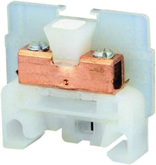 Square D - 600 VAC, 40 Amp, -40 to 275°F, DIN Rail Mount, Nylon Standard Terminal Block - 2 Contacts, Copper, 22 to 10 AWG Compatibility, 1.38 Inch High x 1.4 Inch Deep - Strong Tooling