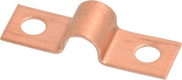 Mueller Industries - 1/4 Pipe, Copper, Pipe or Tube Strap - 2 Mounting Holes - Strong Tooling