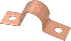 Mueller Industries - 1/2 Pipe, Copper, Pipe or Tube Strap - 2 Mounting Holes - Strong Tooling