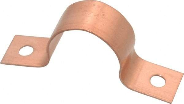 Mueller Industries - 7/8 Pipe, Copper, Pipe or Tube Strap - 2 Mounting Holes - Strong Tooling