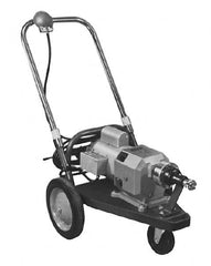 General Pipe Cleaners - Electric Battery Drain Cleaning Machine - For 3" to 10" Pipe, 100' Cable, 500 Max RPM - Strong Tooling