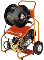 General Pipe Cleaners - Gas Jet Battery Drain Cleaning Machine - For 3" to 8" Pipe, 200' Cable - Strong Tooling