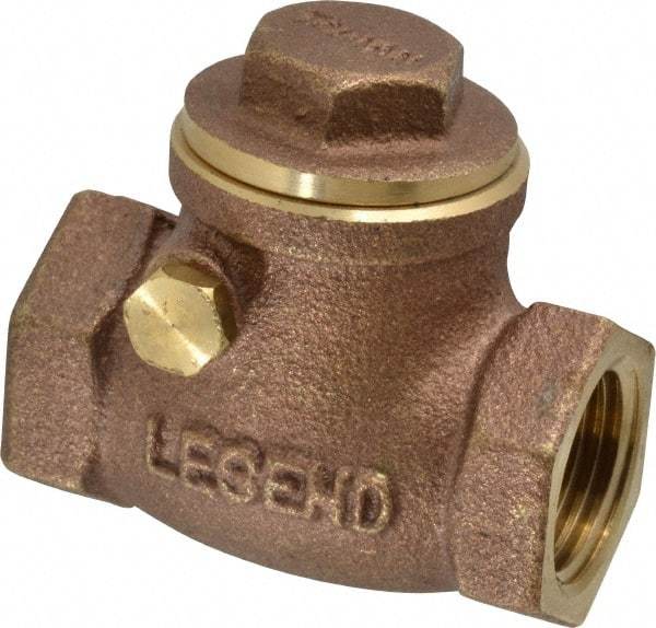 Legend Valve - 1/2" Brass Check Valve - Inline, FNPT x FNPT, 200 WOG - Strong Tooling