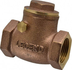 Legend Valve - 3/4" Brass Check Valve - Inline, FNPT x FNPT, 200 WOG - Strong Tooling