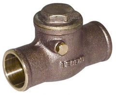 Legend Valve - 2-1/2" Brass Check Valve - Soldered x Soldered, 200 WOG - Strong Tooling