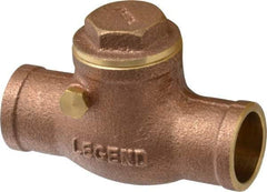 Legend Valve - 3/4" Brass Check Valve - Soldered x Soldered, 200 WOG - Strong Tooling