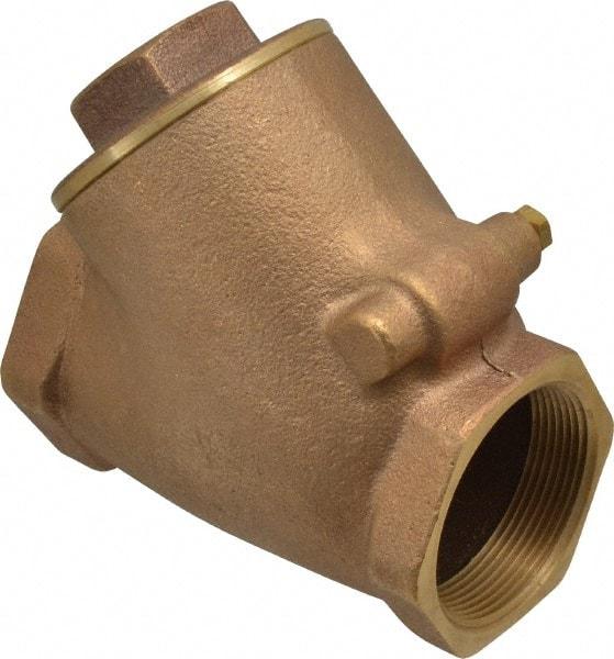 Legend Valve - 2" Bronze Check Valve - Y-Pattern, FNPT x FNPT, 300 WOG - Strong Tooling