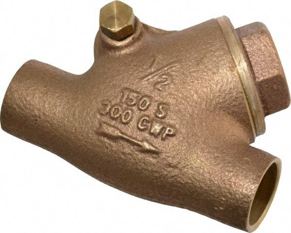 Legend Valve - 1/2" Bronze Check Valve - Y-Pattern, Soldered x Soldered, 300 WOG - Strong Tooling